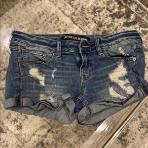 Express Distressed Jean shorts